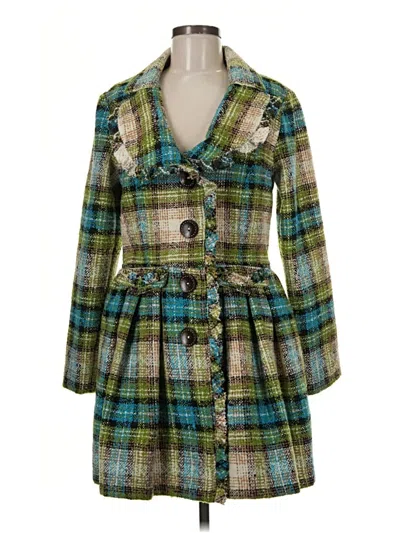 Pre-owned Assorted Brands Coat In Green