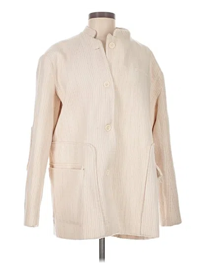 Pre-owned Assorted Brands Coat In Ivory