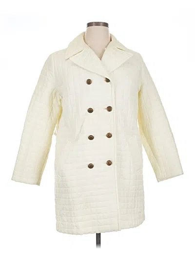 Pre-owned Assorted Brands Coat In Ivory