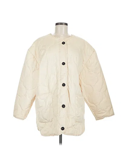 Pre-owned Assorted Brands Coat In Ivory