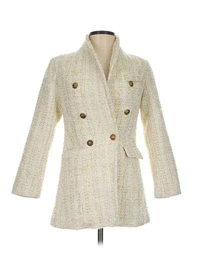Pre-owned Assorted Brands Coat In Ivory