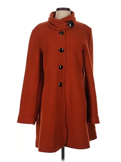 Pre-owned Assorted Brands Coat In Orange
