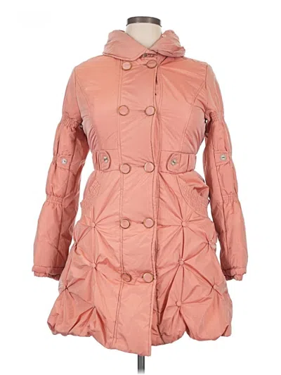 Pre-owned Assorted Brands Coat In Orange