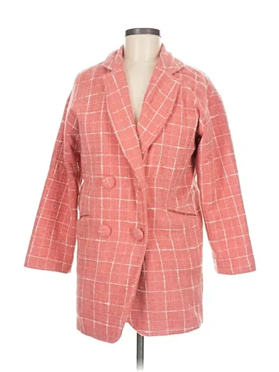 Pre-owned Assorted Brands Coat In Pink