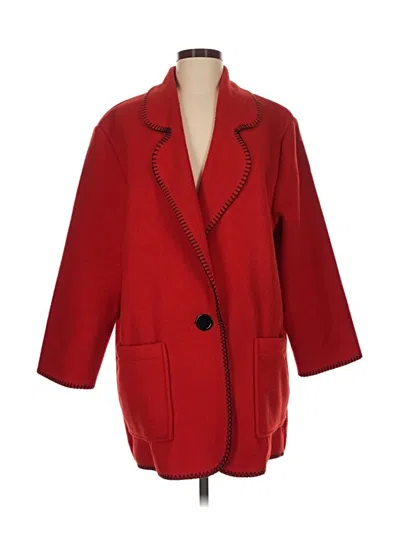 Pre-owned Assorted Brands Coat In Red