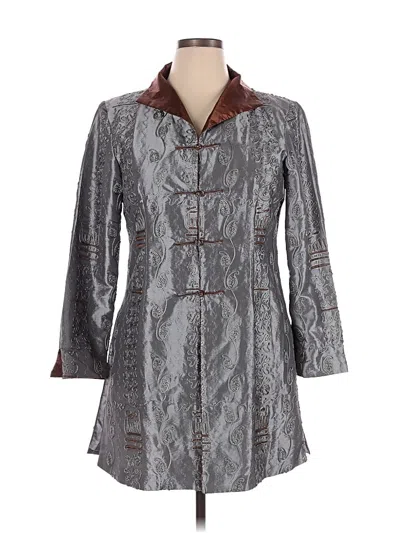Pre-owned Assorted Brands Coat In Silver