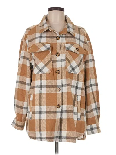Pre-owned Assorted Brands Coat In Tan
