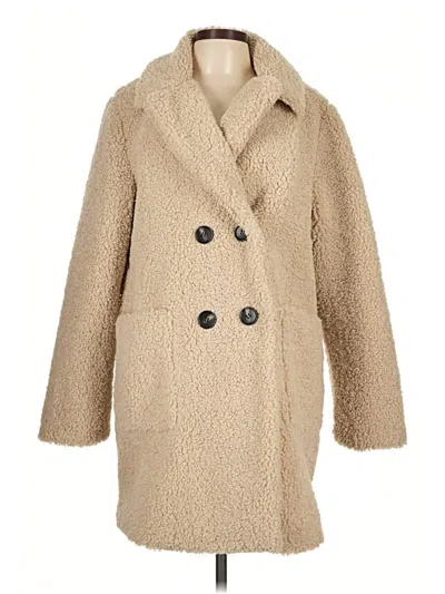 Pre-owned Assorted Brands Coat In Tan