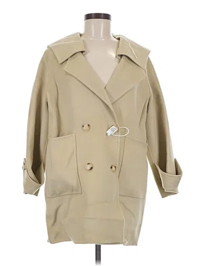 Pre-owned Assorted Brands Coat In Tan