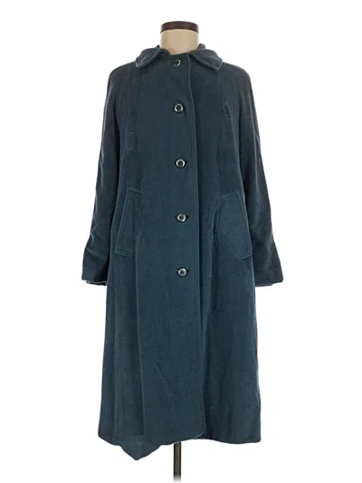 Pre-owned Assorted Brands Coat In Teal