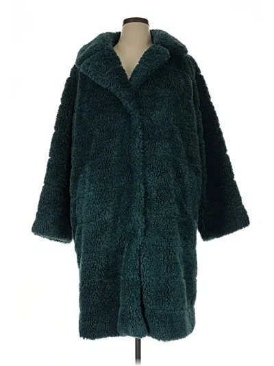 Pre-owned Assorted Brands Coat In Teal