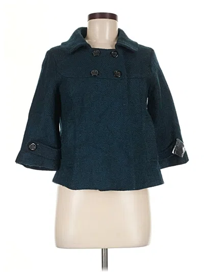 Pre-owned Assorted Brands Coat In Teal