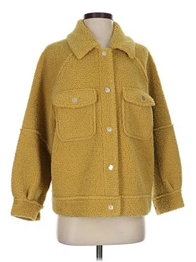Pre-owned Assorted Brands Coat In Yellow