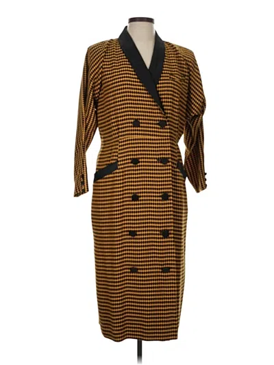 Pre-owned Assorted Brands Coat In Yellow