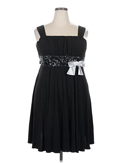 Pre-owned Assorted Brands Cocktail Dress In Black