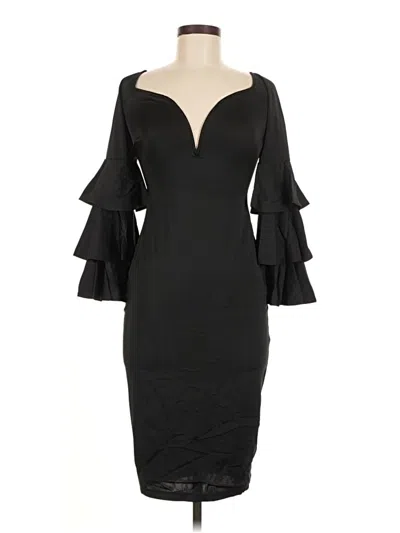 Pre-owned Assorted Brands Cocktail Dress In Black