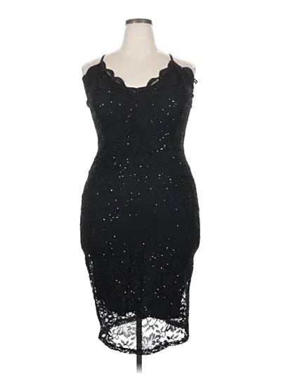 Pre-owned Assorted Brands Cocktail Dress In Black