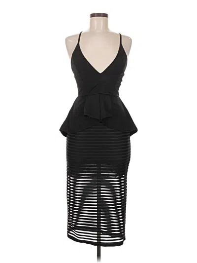 Pre-owned Assorted Brands Cocktail Dress In Black