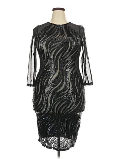 Pre-owned Assorted Brands Cocktail Dress In Black