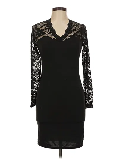 Pre-owned Assorted Brands Cocktail Dress In Black