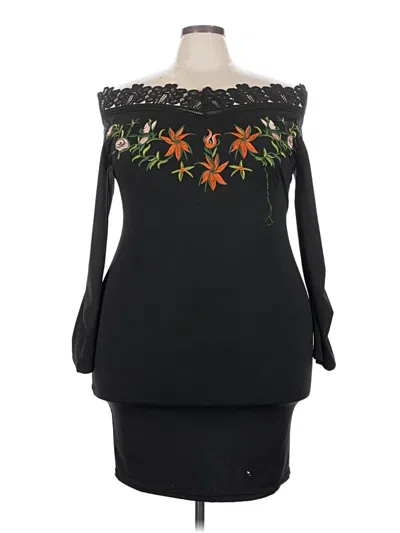 Pre-owned Assorted Brands Cocktail Dress In Black