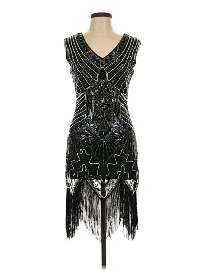 Pre-owned Assorted Brands Cocktail Dress In Black