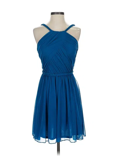 Pre-owned Assorted Brands Cocktail Dress In Blue