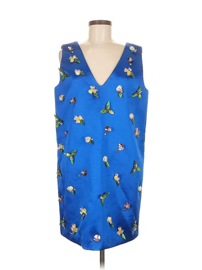 Pre-owned Assorted Brands Cocktail Dress In Blue