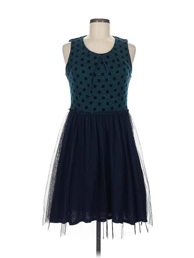 Pre-owned Assorted Brands Cocktail Dress In Blue
