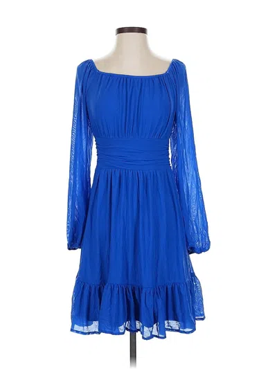 Pre-owned Assorted Brands Cocktail Dress In Blue