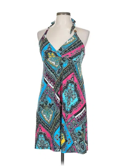 Pre-owned Assorted Brands Cocktail Dress In Blue