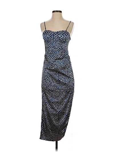 Pre-owned Assorted Brands Cocktail Dress In Blue