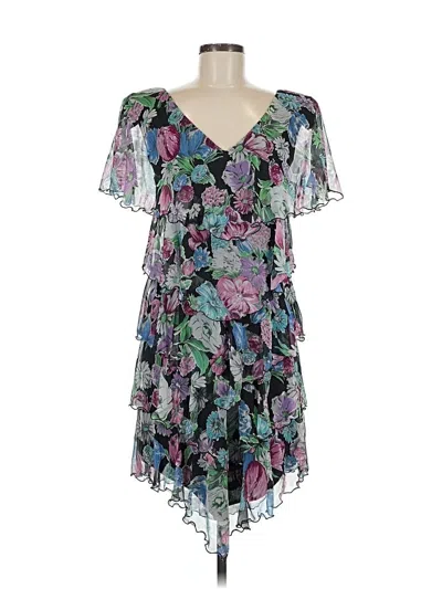 Pre-owned Assorted Brands Cocktail Dress In Blue