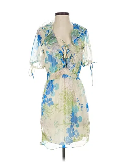 Pre-owned Assorted Brands Cocktail Dress In Blue