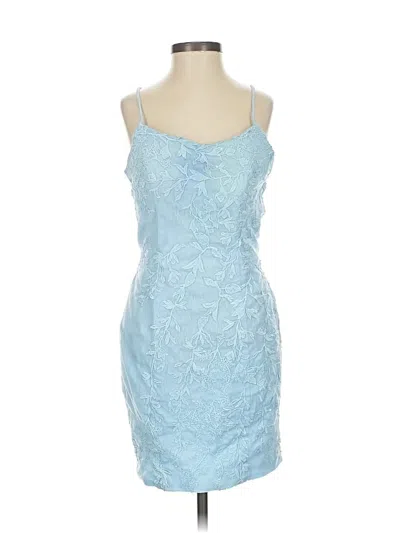 Pre-owned Assorted Brands Cocktail Dress In Blue