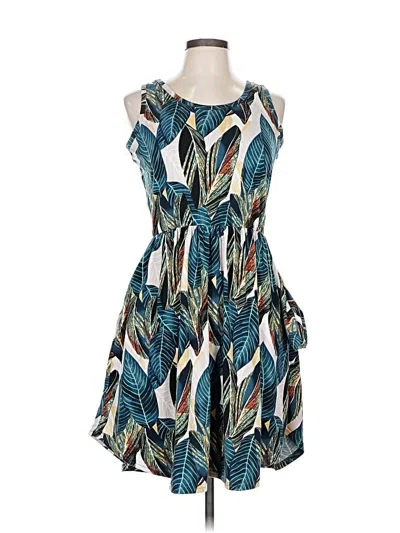 Pre-owned Assorted Brands Cocktail Dress In Blue