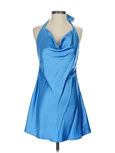 Pre-owned Assorted Brands Cocktail Dress In Blue
