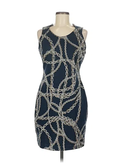 Pre-owned Assorted Brands Cocktail Dress In Blue