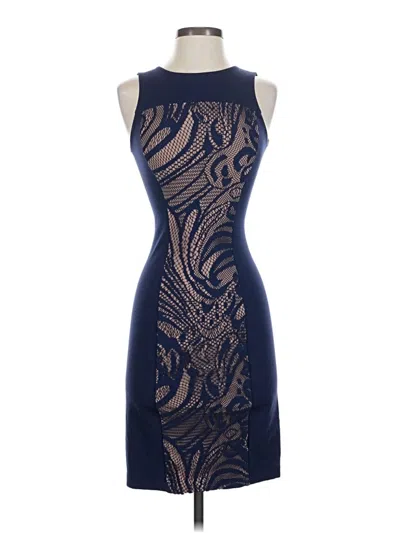 Pre-owned Assorted Brands Cocktail Dress In Blue