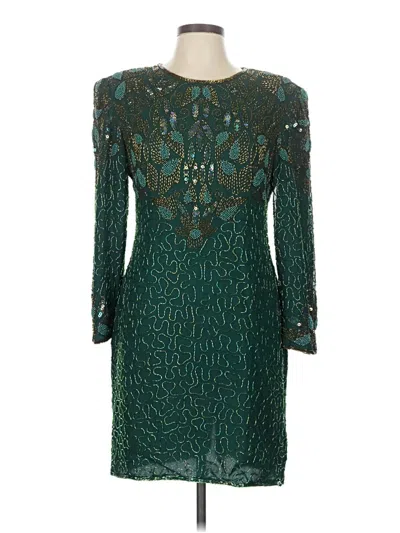 Pre-owned Assorted Brands Cocktail Dress In Blue