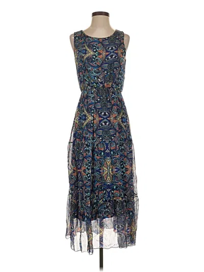 Pre-owned Assorted Brands Cocktail Dress In Blue