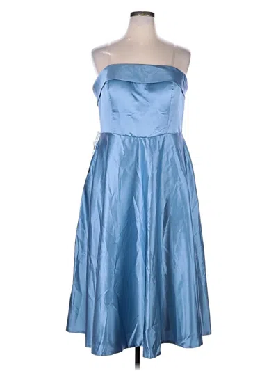 Pre-owned Assorted Brands Cocktail Dress In Blue