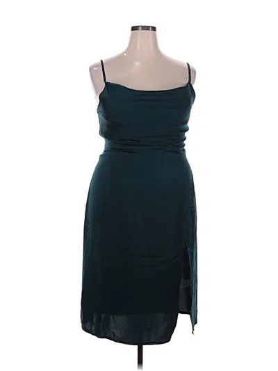 Pre-owned Assorted Brands Cocktail Dress In Blue