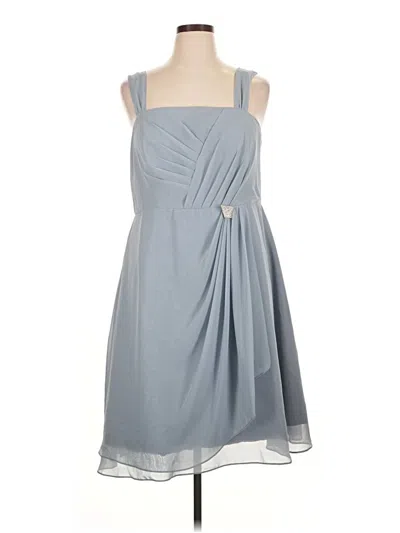 Pre-owned Assorted Brands Cocktail Dress In Blue