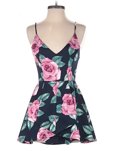 Pre-owned Assorted Brands Cocktail Dress In Blue