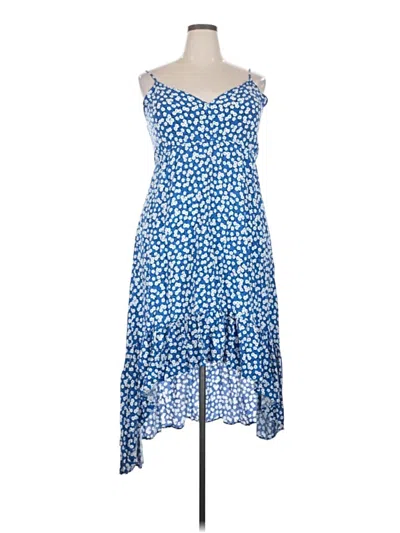 Pre-owned Assorted Brands Cocktail Dress In Blue