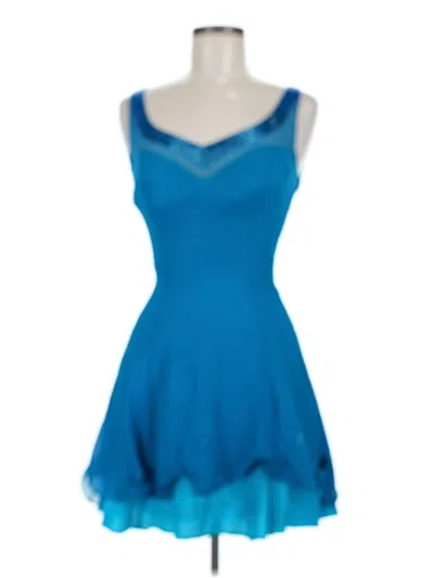 Pre-owned Assorted Brands Cocktail Dress In Blue