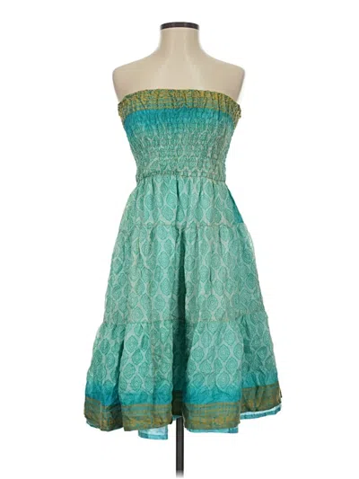 Pre-owned Assorted Brands Cocktail Dress In Blue