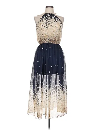 Pre-owned Assorted Brands Cocktail Dress In Blue