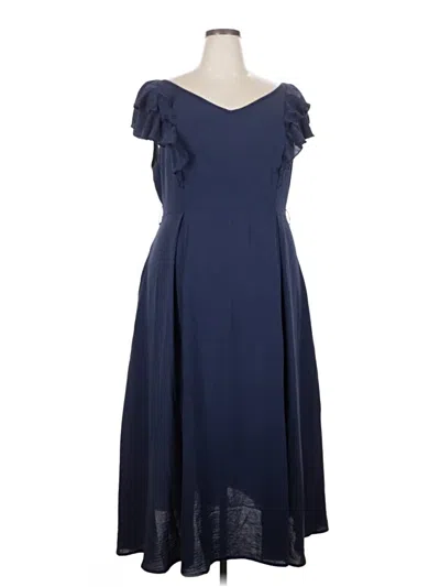 Pre-owned Assorted Brands Cocktail Dress In Blue